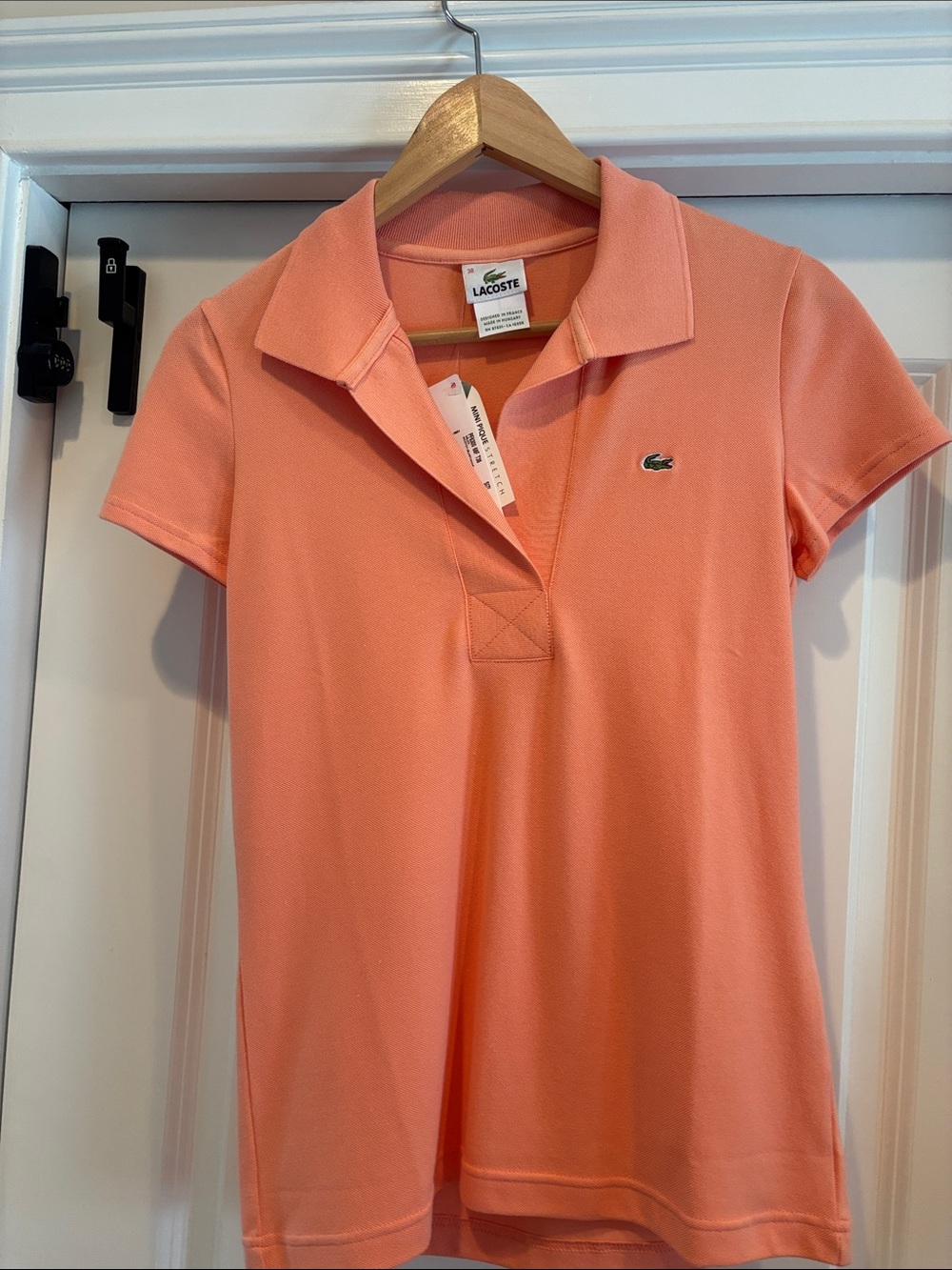 Lacoste light orange Short-Sleeve Polo Top